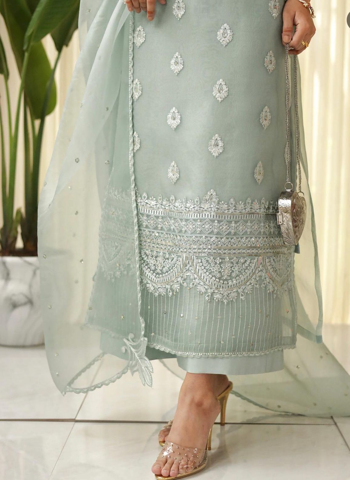 Mint Royale Elegance | 3-Piece Stitched Suit