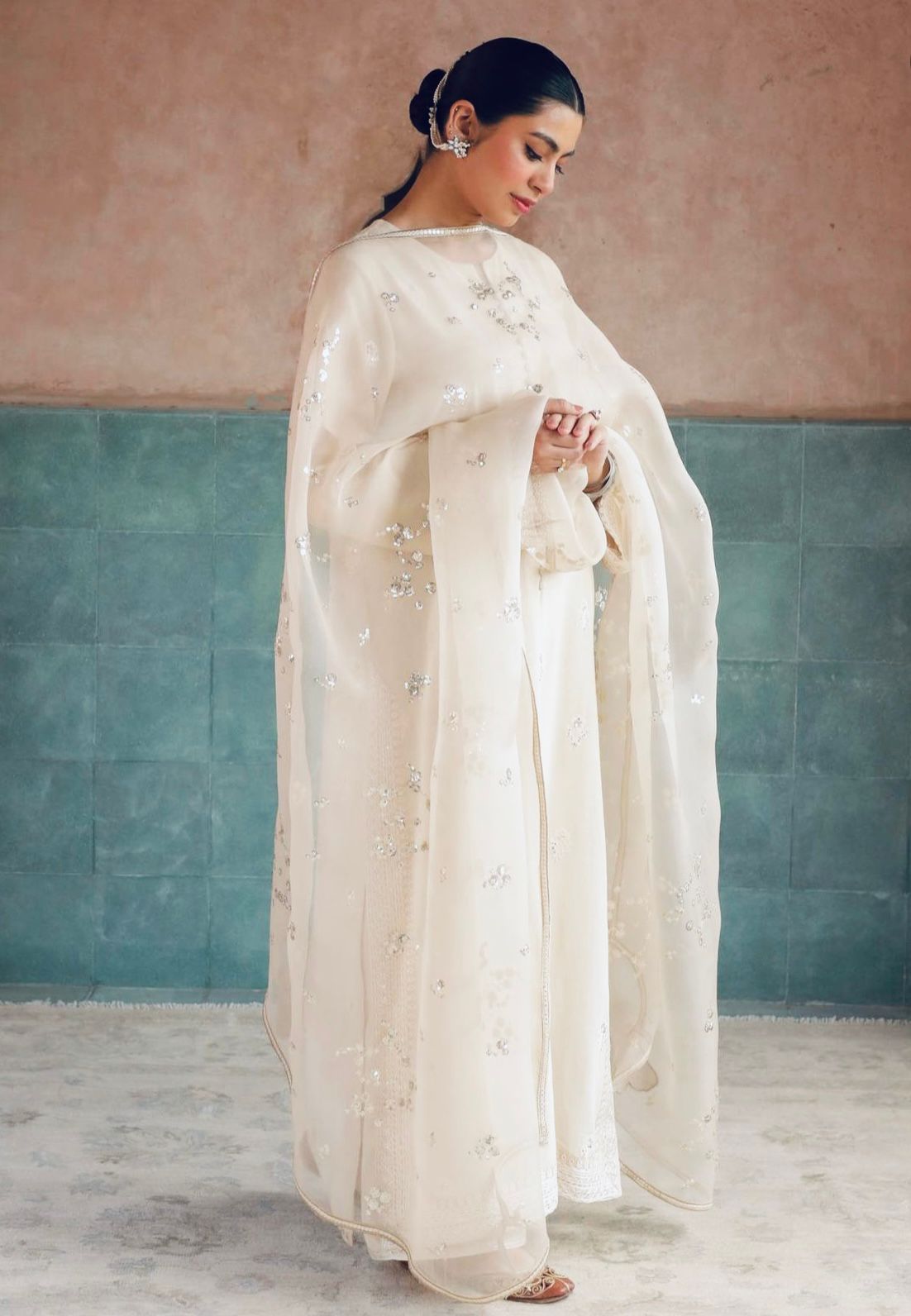 Noor-e-Eid / Ivory | Stitched- 3 Piece