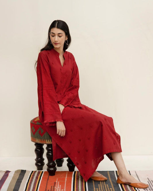 Gul-e-Rooh – 2-Piece Khaddar Suit